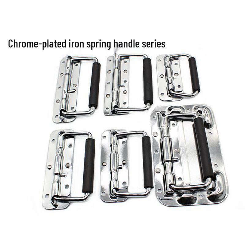 304 Stainless Steel Spring-Loaded Folding Handle for Aluminum Tool Box