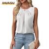 Women's Fashion Casual O-Neck Sleeveless Blouses & Shirts