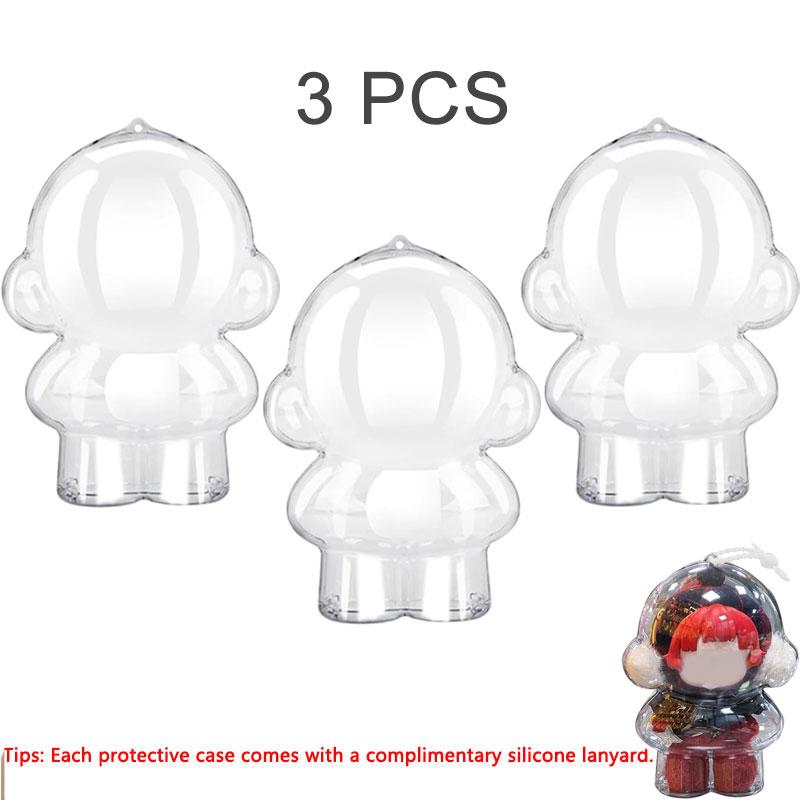 Protective Case For Skullpanda Winter Symphony And Garden Of Light Series Portable Organiser Box Clear Cover For Plush Dolls