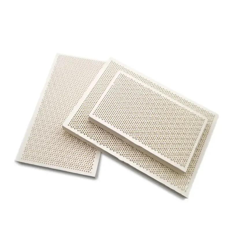Gas Heater Parts Burning Honeycomb Ceramic Plate Infrared Burner Replacement 127x47x13mm