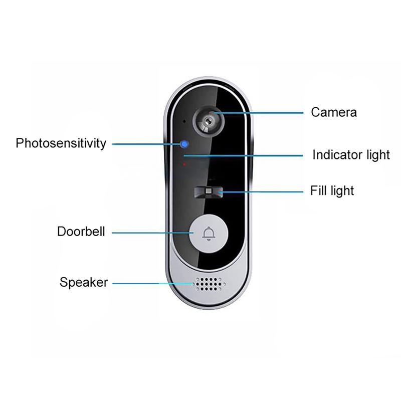 Tuya Doorbell Camera Wireless Bundle Doorbell Smart Home WIFI HD Outdoor Door Bell Camera Security Video Intercom Night Vision