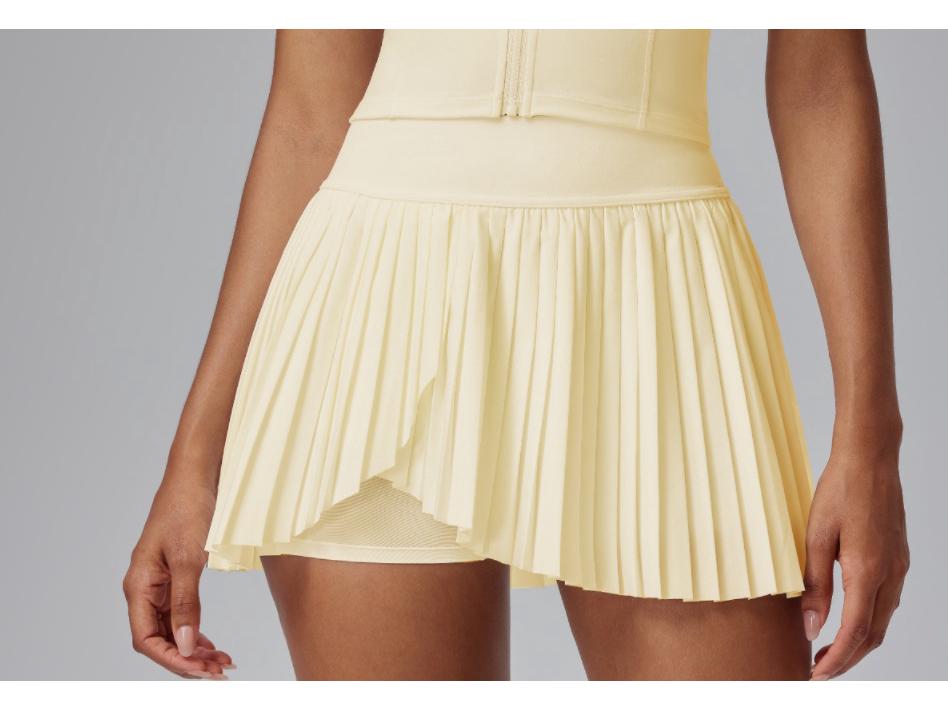 Damen Freizeit Plissee Sport Minirock - Slim Fit, Anti-Exposition, Perfekt für Tennis, Outdoor-Fitness, Yoga, Sommerbekleidung