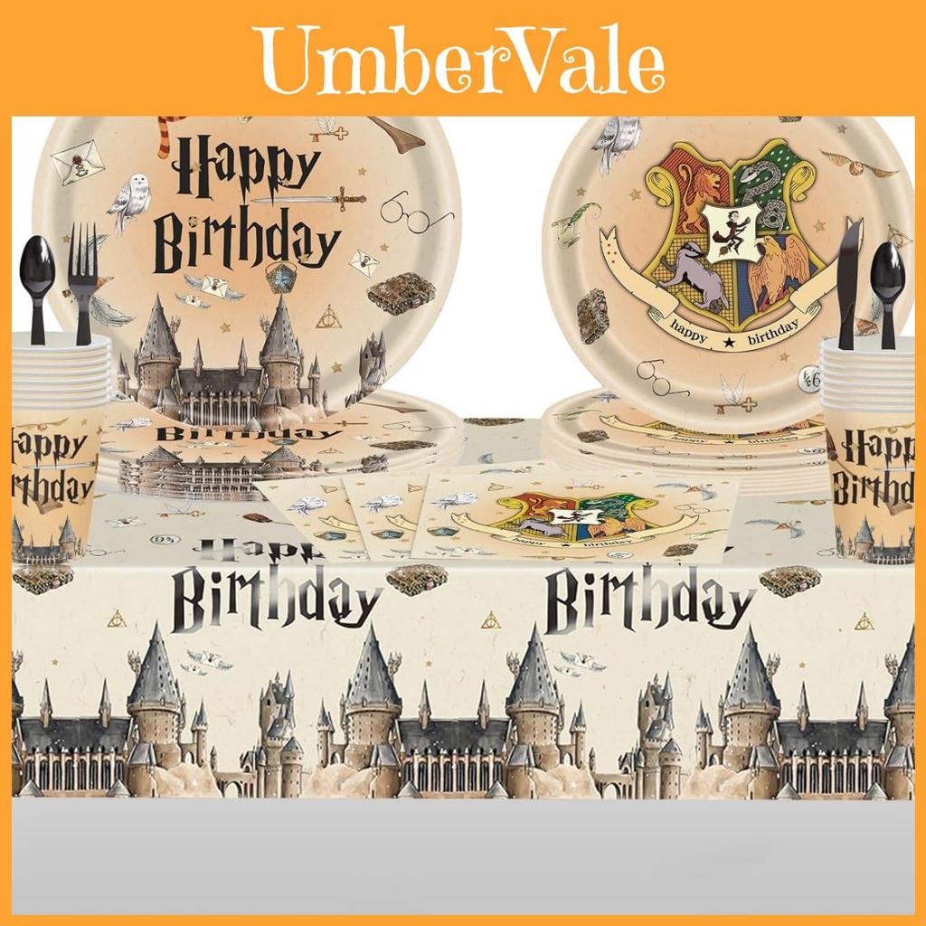 Whimsical Harry Potter Birthday Party Disposable Dinnerware Perfect For Magical Celebrations