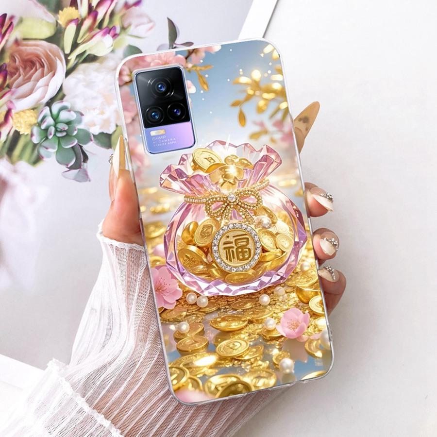 For Vivo V21E V 21 E V2061 V2055 Case Soft Silicone TPU Protective Butterfly Phone Case For VivoY73 2021 V21 E 4G 5G Cover Coque