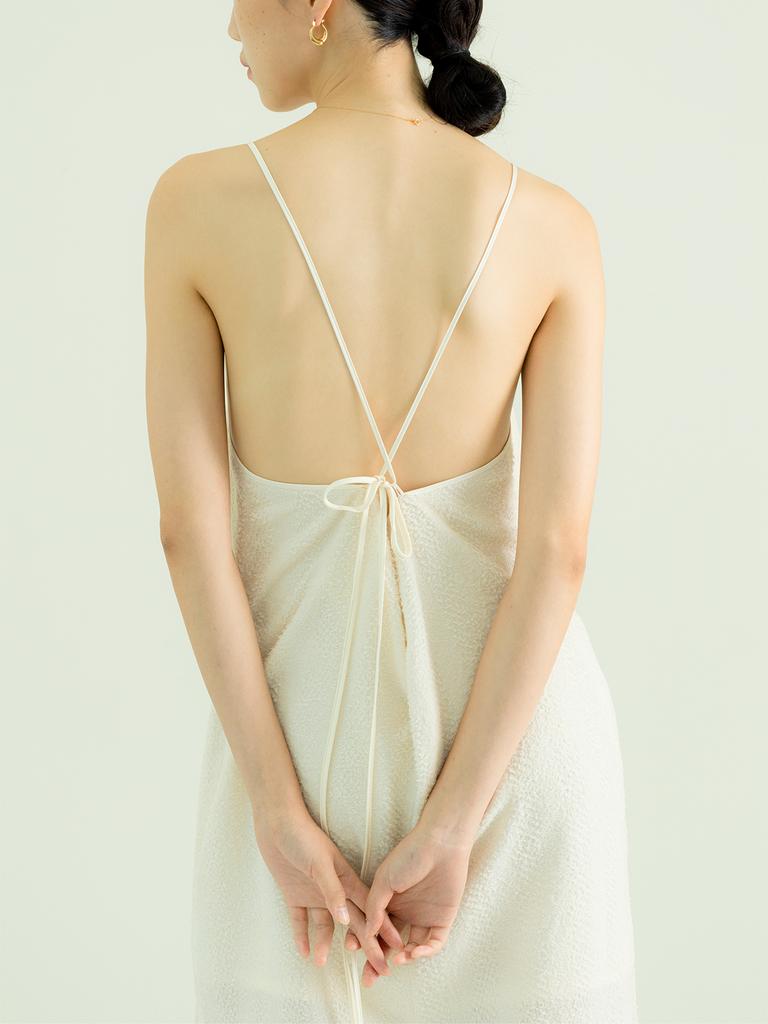 Kamdaun Soft Slip Dress - Cream