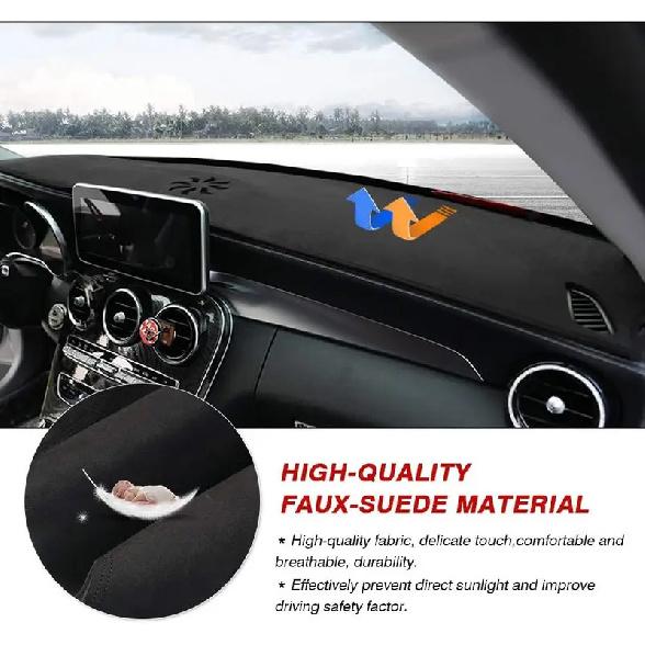Cartist Suede Dashboard Pad for Mercedes-Benz GLC 2016- | Anti-Slip Anti-Glare Sun Shield Dashboard Cover