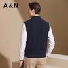 Antonio Fine Wool Blend Zippered Vest
