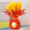 Golden Barley Ear Faux Flower Arrangement for Home Decor - Perfect for Living Room, Dining Table, Weddings & Special Occasions