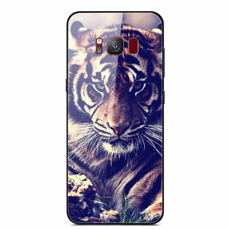 Glass Back Cover For Samsung Galaxy S8 Plus Case S 8 Plus Hard Tempered Glass Case For Samsung S8 Plus Phone Case Soft Bumper