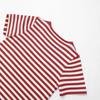 2025 Spring Women's Striped Short Sleeve Knitted Top - European & American Style Fashion