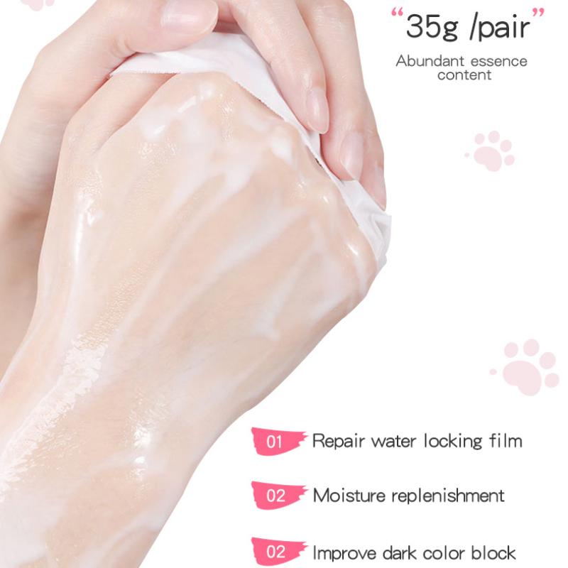 Kattklo Handmask SADOER Niacinamid Whitening Återfuktande Fuktgivande Återfuktande Handskar