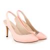 Women Pumps Pointed Toe  Shoes Thin Heels  Wedding Party Girl High  Sole Nude Color  Big Size