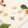 10Pcs 23*25mm Maple Leaf Form Hohl Kupfer Antike Zubehör Für Schmuck Machen DIY Armband Halskette Ohrring
