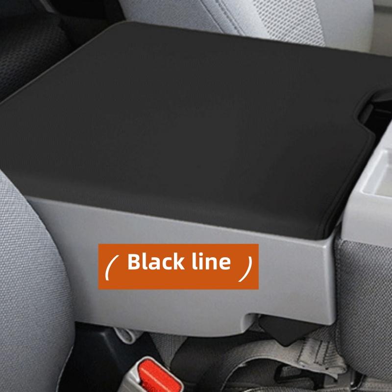 Gloves Car Black Microfiber Leather Armrest Cover Supple For Ford F-150 F-250 Door Armrest Panel Cover Trim Auto Interior