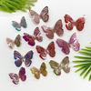 6Pcs Self Adhesive Butterfly Wall Sticker Waterproof PVC Wall Decals Double Layer DIY Wall Art Stickers for Living Room Bedroom Bathroom