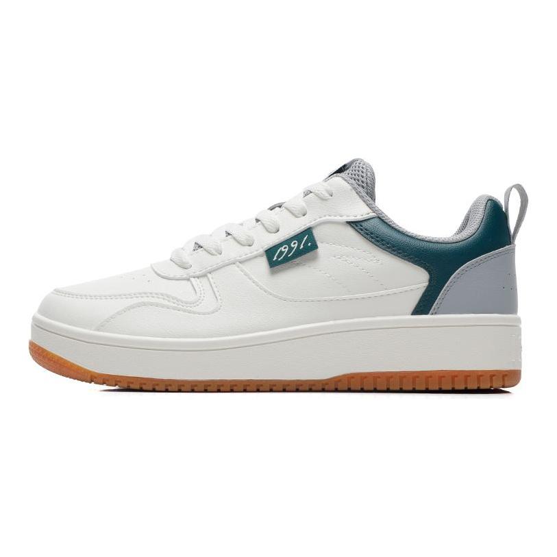 Anta Life Collection Synthetic Leather, Textile Slip Resistant Abrasion Resistant Cushioning Low top Skateboard Shoes 912138012-7