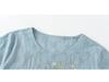 Summer Embroidered Two-Piece Home Set for Mature Women - Thin Cotton & Linen