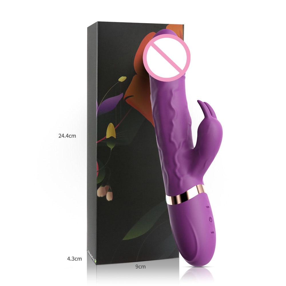 Female Masturbation AV Dildo Vibrator G-spot Rabbit Magic-Wand 10 Vibration Modes Waterproof Masturbator Sex Toy Erotic Massager