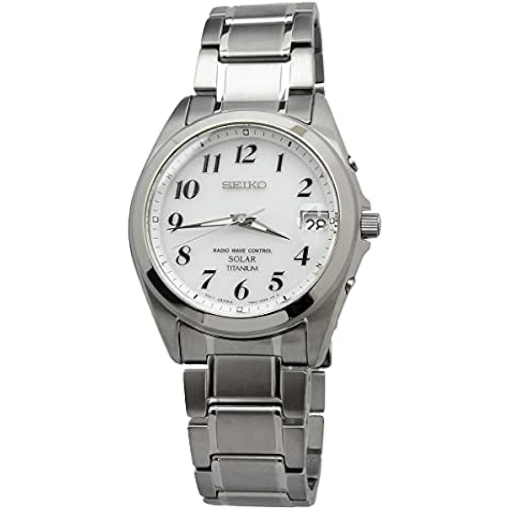 [SEIKO SELECTION SBTM223 Men's Watch Solar Correction with Date Calendar Dial White (Full Arabic ...