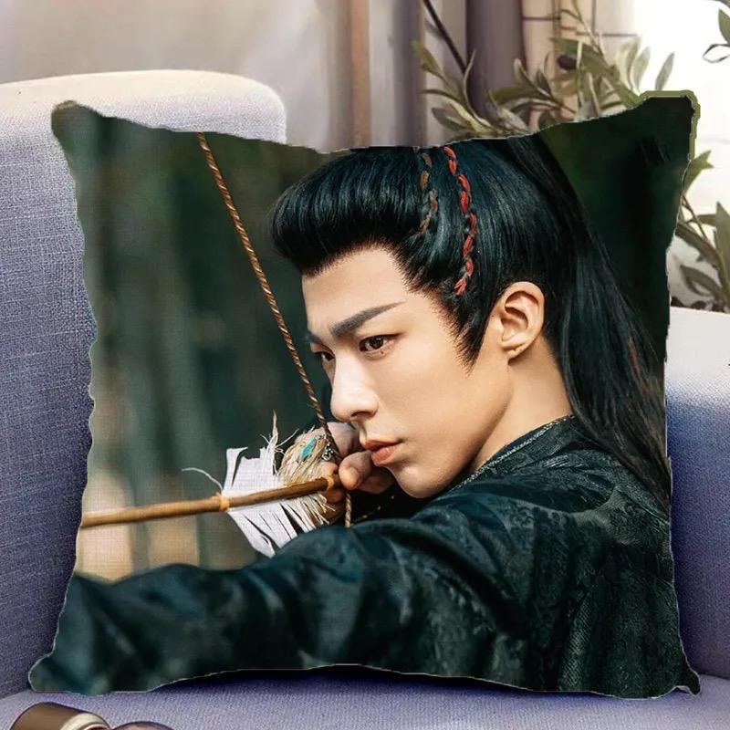 Zhao Lusi Liu Yuning Poster Double-side Printing Pillowcase TV The Story of Pearl Girl Drama Stills Home Decor Cushion Cover