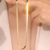 Collana da donna con catena a forma di serpente e osso, senza ciondolo, disponibile in due colori, per appuntamenti, per uso quotidiano, per banchetti, lavoro, feste, gioielli da collo, regalo per le feste