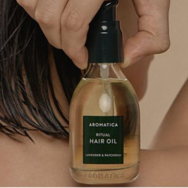 AROMATICA Ritual Hair Oil Lavender & Patchouli 50ml – Nourishing & Aromatic Hair Care Oil