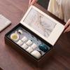 Ceramic Kung Fu Tea Set with Lifting Handle Pot and Incense Ceremony Gift Box for Events & Souvenirs