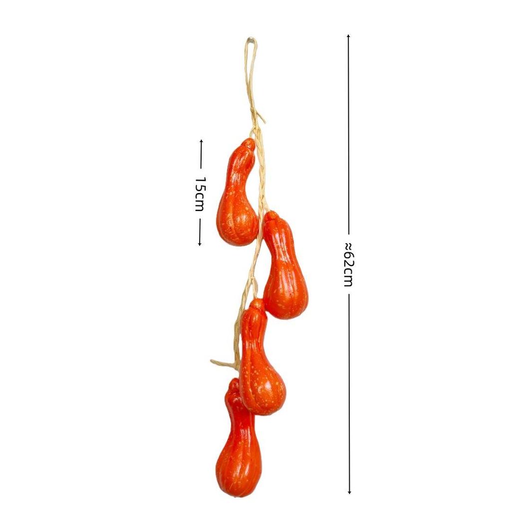 Realistic Hanging Vegetable String: Chili, Potato, Corn, Garlic, Peanut Props for Yard or Restaurant Decor