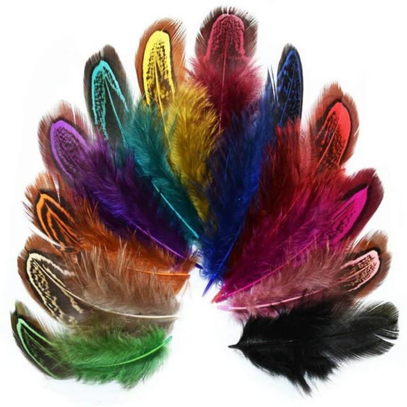 20/100Pcs Pheasant Feathers For Crafts Diy Marabou Feathers Jewelry Making Wedding Decoration Pluma Handicraft Accessories 4-8Cm