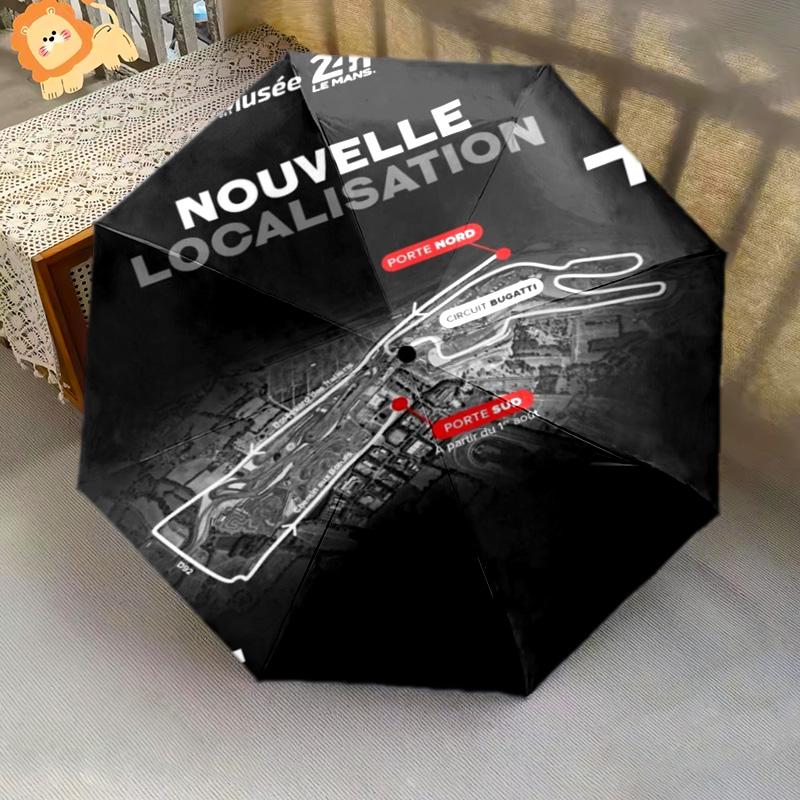 24 Hours Le Mans: Glory Folding Umbrella 8 Paraphenoid Bones Portable Travel Umbrella Gift
