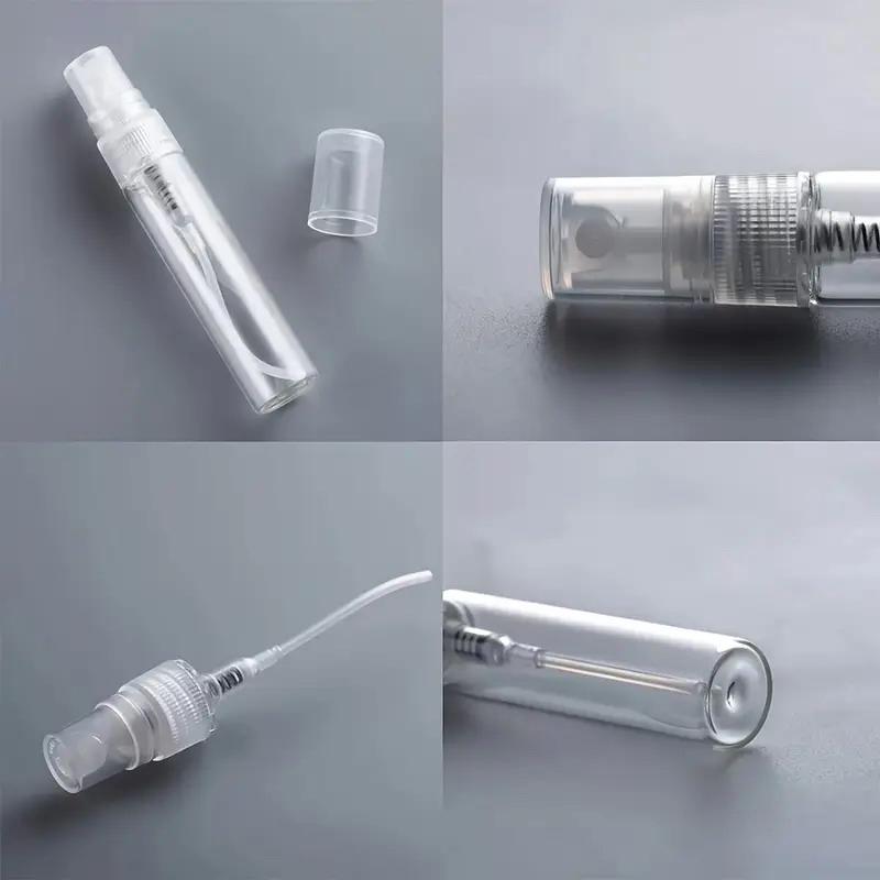 100 Stuks 10ml 5ml 3ml Glazen Sprayflesje Draagbaar Mini Navulbaar Parfuum Lege Fles Verstuiver Pomp Sprayflesje Transparant