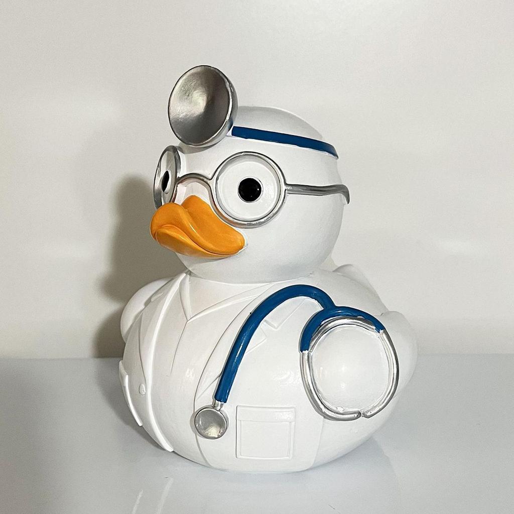 Transparent Piggy Bank Creative Resin Duck Coin Money Bank Funny Duck Statue for Living Room, Bedroom Indoor Home Decorations