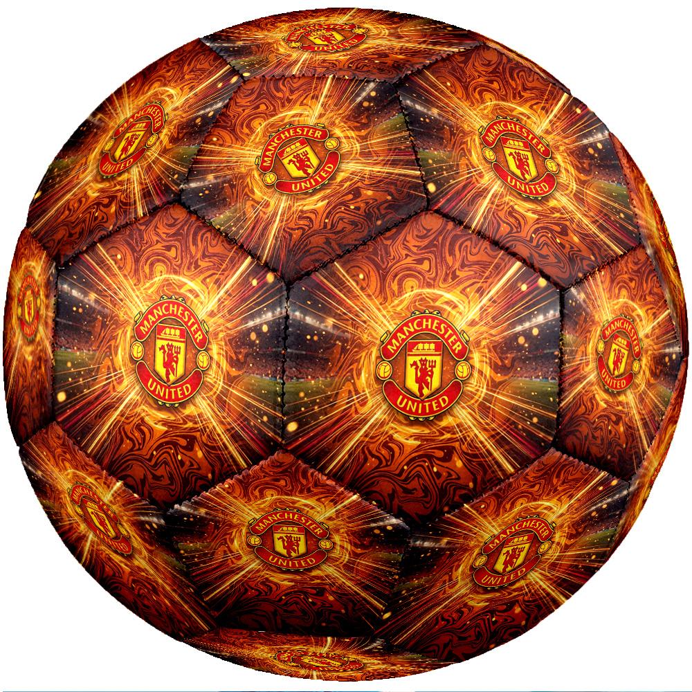 Manchester United Theme Soccer Ball Size 5 Soccer Ball Soft Touch Professional Training Football for Outdoor Sports