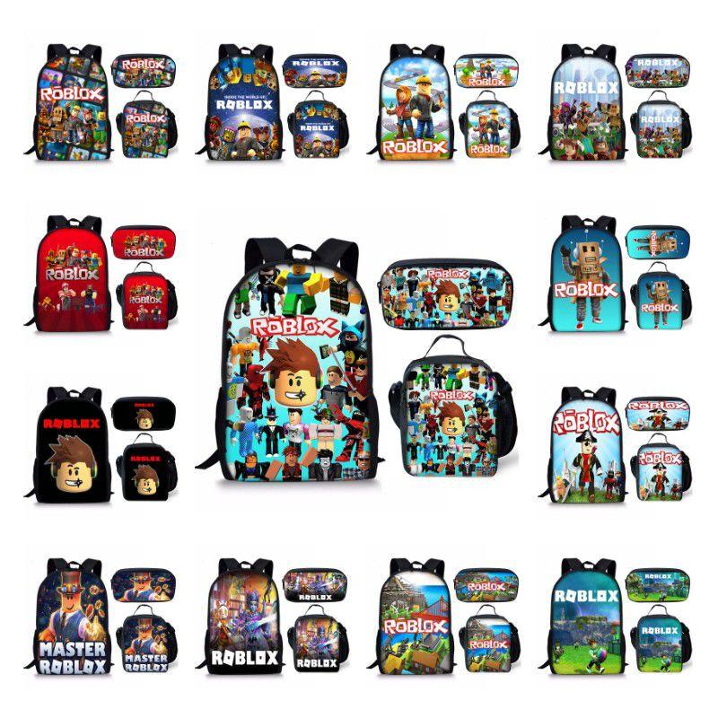 Sac à dos Roblox Grande capacité et fermetures éclair doubles fluides pour l'école et les voyages
