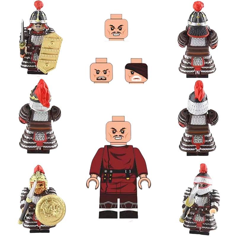 Jucărie Figurină Soldat Antică Cu Material Plastic ABS Set de Piese de Construcție DIY Non-electrică Mărime 4.5cm