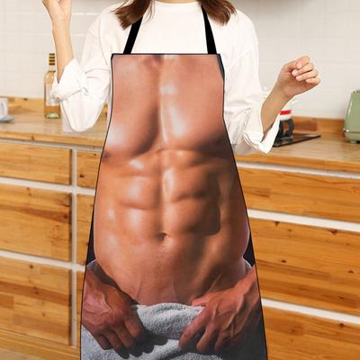 Lustige ärmellose Schürze für Männer, kreative Kochschürze mit verstellbaren Taillenbändern, weiße Elefantengeschenke, Urlaubsschürzen für Partys, Weihnachtsstrumpf