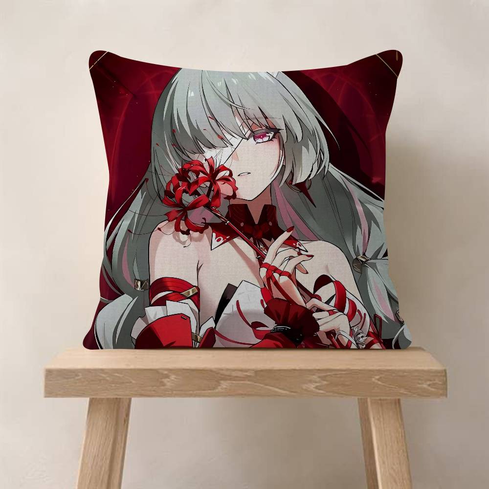 Games Wuthering Waves Pillow Cover Sofa Cushion Cover Home Room Decoration Children Gift