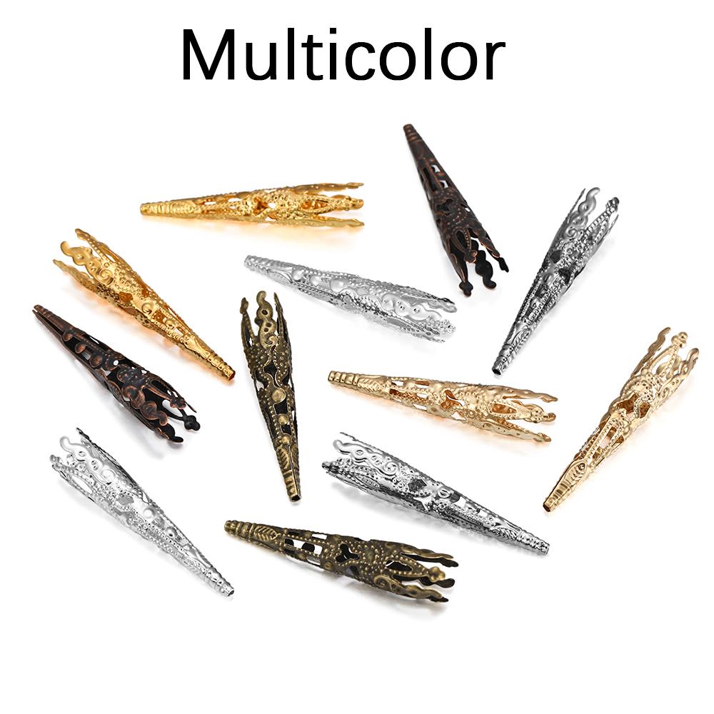 

30 шт. полых конусообразных бусин-цветков-бабочк, заглушек из сплава, полых бусин, заглушек из конуса, ювелирных изделий в качестве компонента Finder 30pcs разноцветный