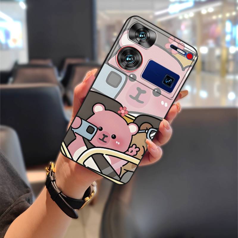 Nárazuvzdorné pouzdro na telefon Pouzdro na telefon Pro ZTE Nubia Z60 Ultra TPU Graffiti Módní design Pár Ochranné Protiprachové Roztomilé