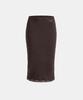Bad Blood Everyday Lace Midi Skirt - Brown
