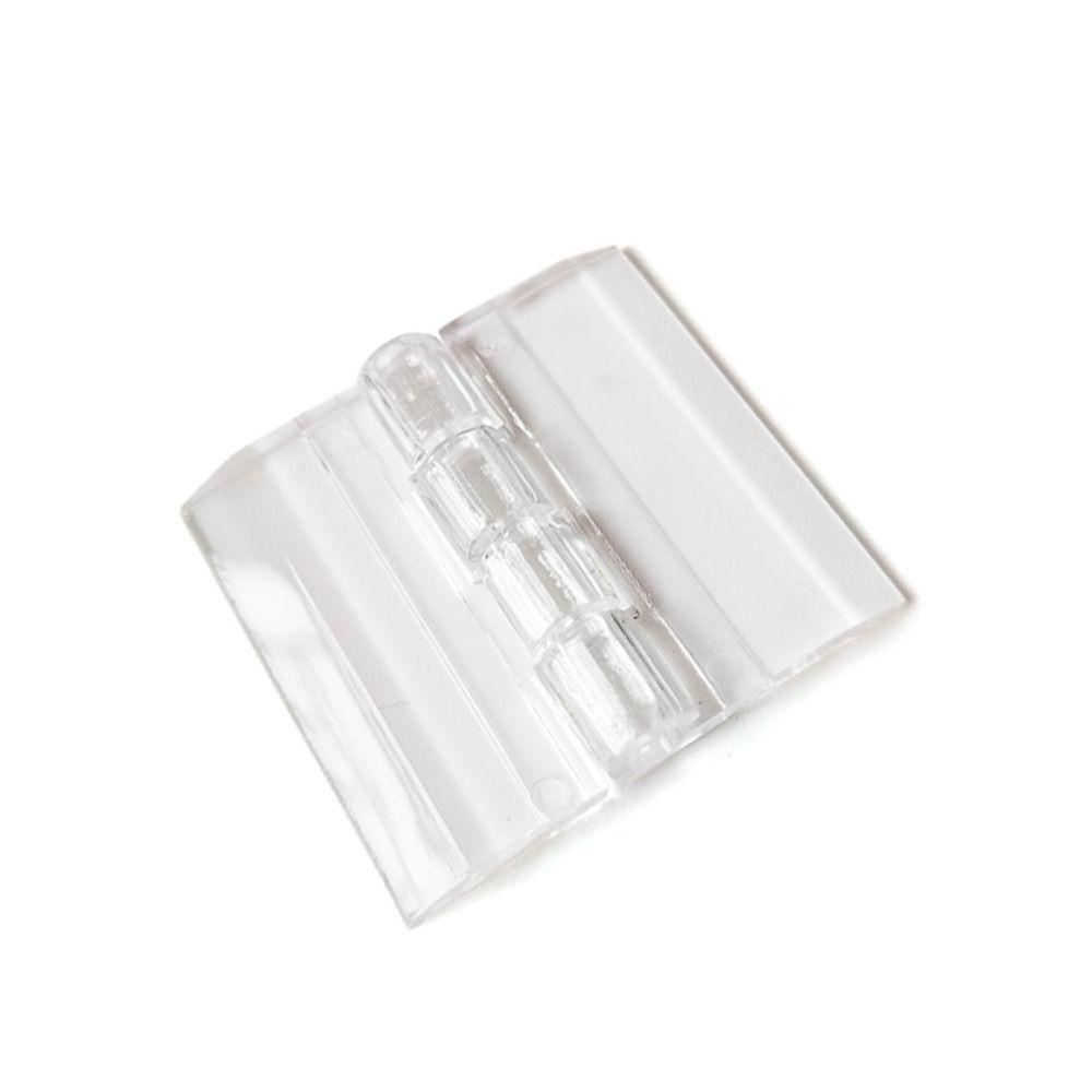 10Pcs Transparent Door Hinges Clear Furniture Hardware Durable Folding Hinge  DIY Cabinet Door Box