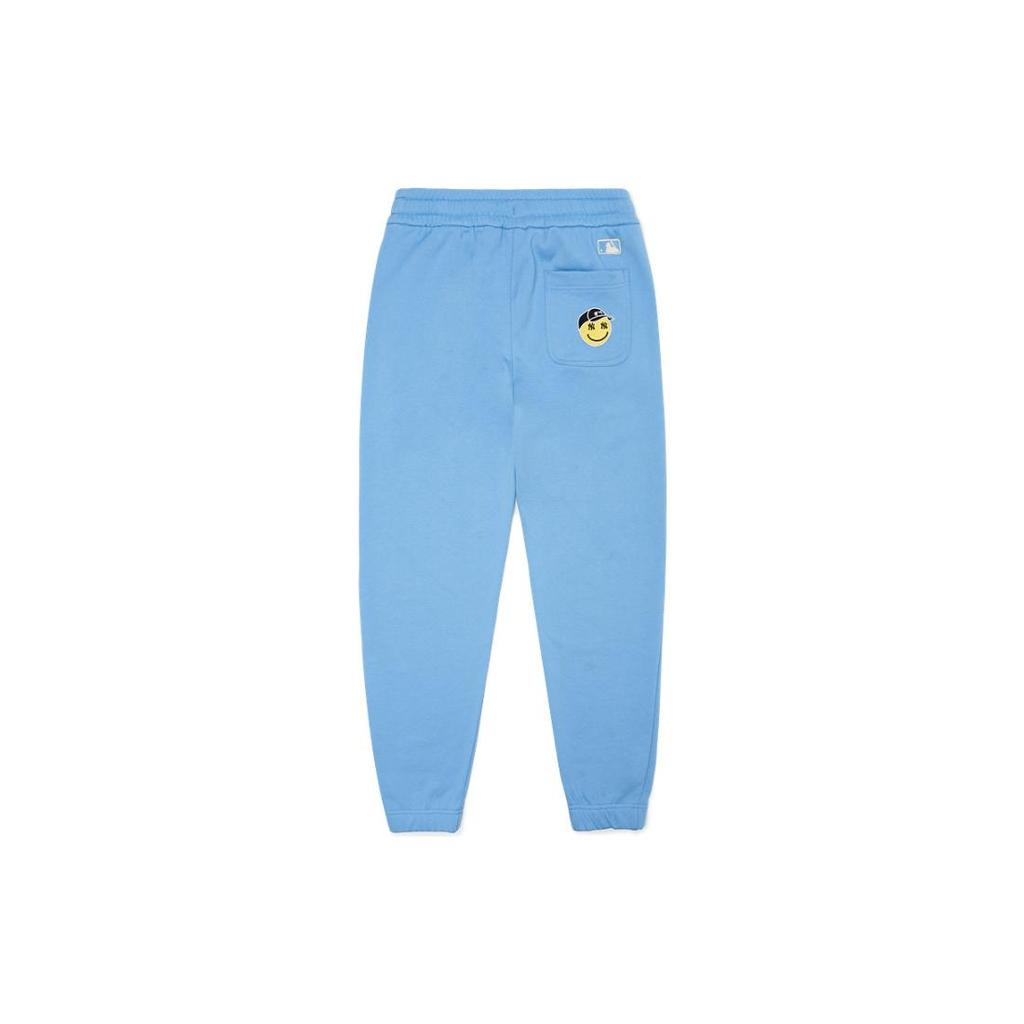 New MLB Knitted Sweatpants Unisex Blue 3APTN0124-07BLL
