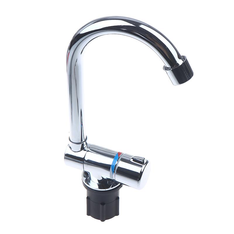 Rv Accessories Rv Interior Faucet Single-Handle Cold  Water Rotatable Folding Valve Single Hole Polished Kitchen Use
