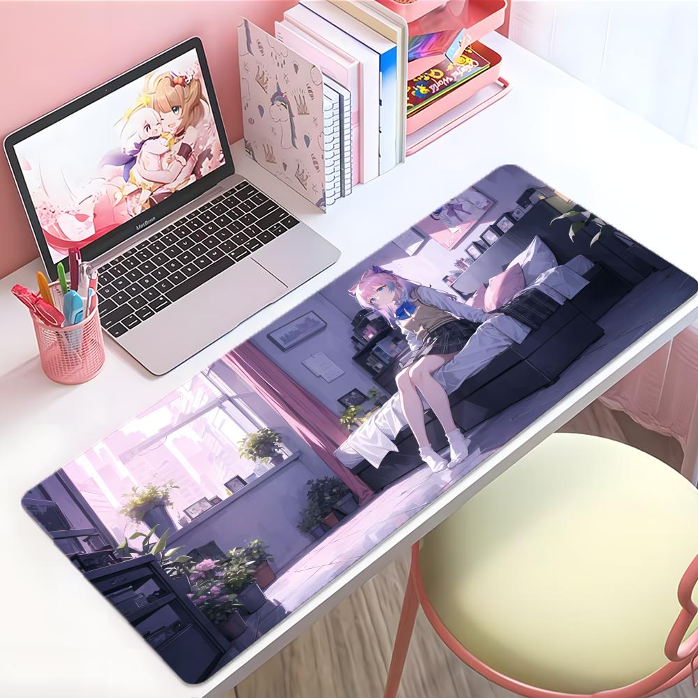Game Openworld Ggenshin Impact Mouse Pad Large Thick Desk Pad Stitched Edges Gaming Mouse Mat For Pc