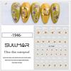 Summer Camellia Clear Flower Stickers for Nail Art - White and Ice Transparent Floral Decals