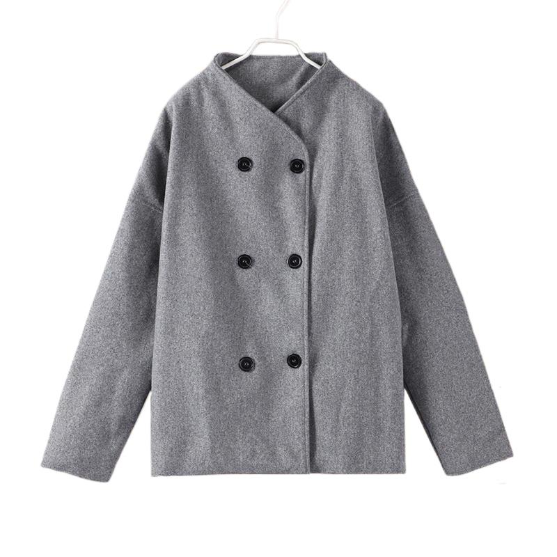 Elegant Faux Fur Jackets Women Loose O-neck Long Sleeves Double Breasted Female Coats 2024 Autumn Winter New Lady Streetwears