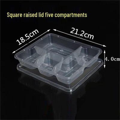Biaowei 5-Compartment Disposable Meal Prep Containers