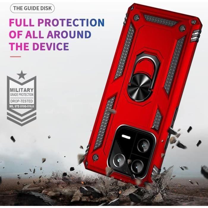 Skyddsskal - Xiaomi - 14 - Röd - Hårt - 360° metallstöd
