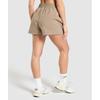 Gymshark Pintuck Shorts Lifestyle Brown B8a6m Nc0s