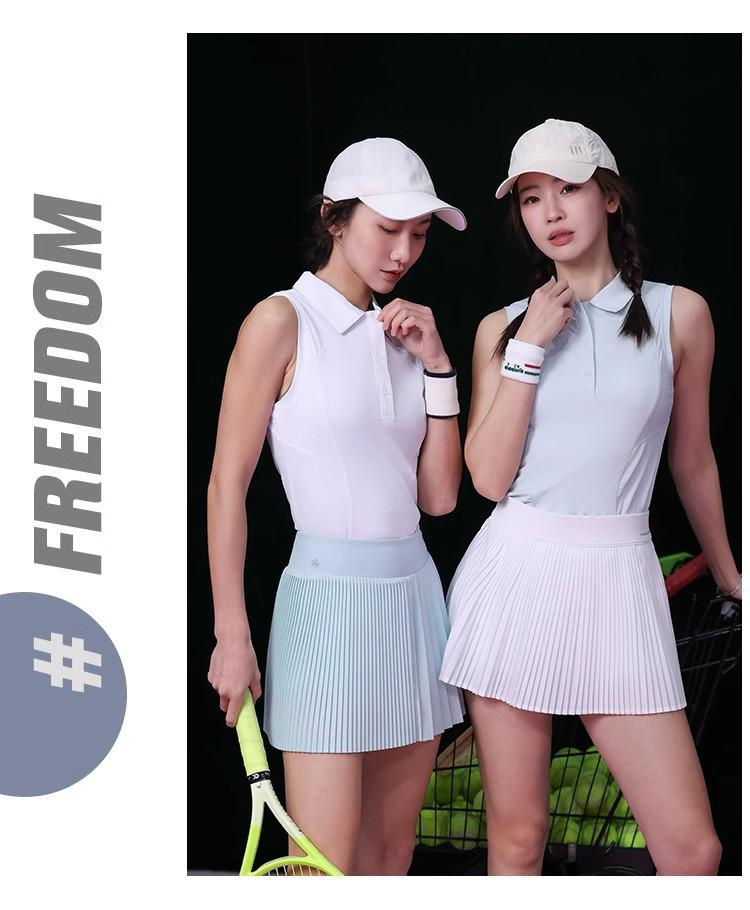 Women's Casual Sporty Pleated Skort - Breathable Tennis & Fitness Wear